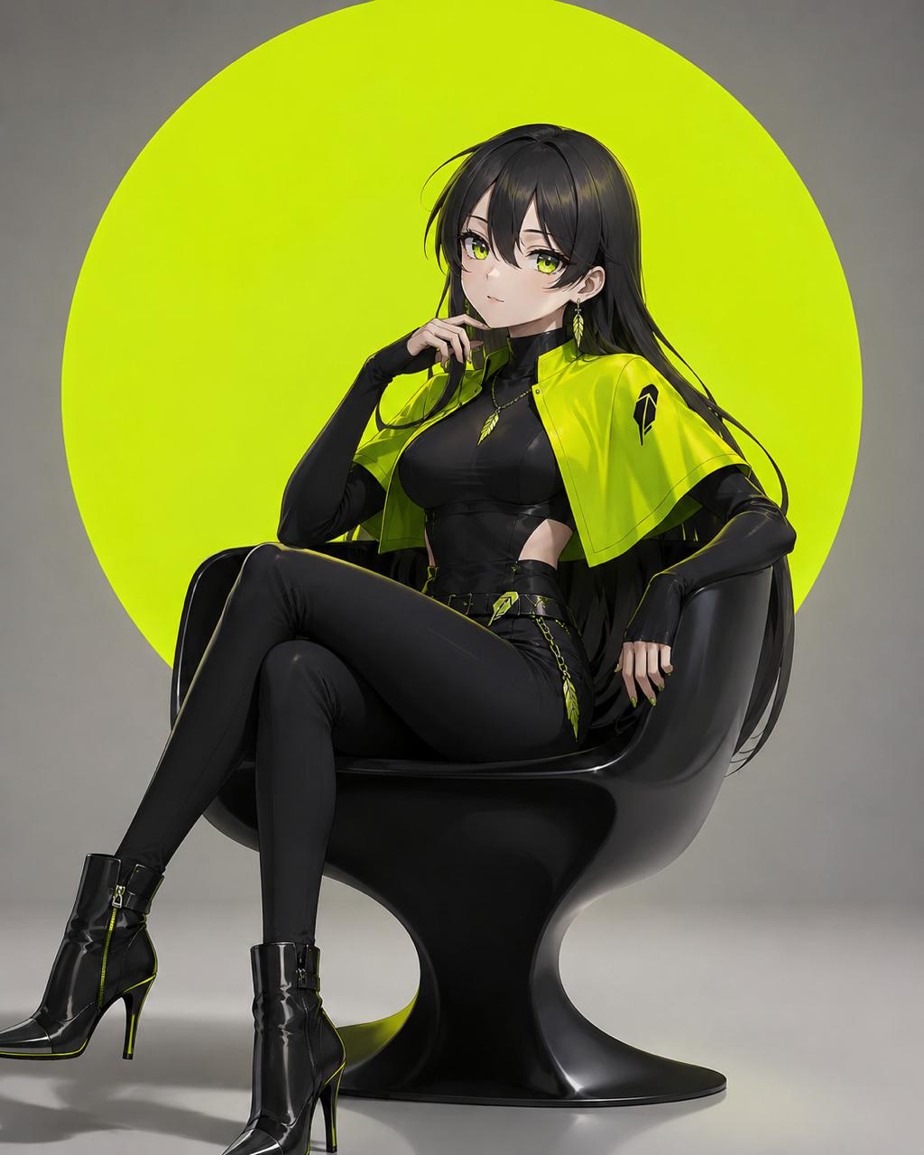 Robinhood-Chan seated on a black chair